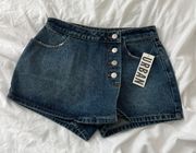 skort  Size small Condition: NWT Color: blue  Details : - Button and zipper closure  - Comfy