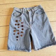 Vintage Jack Blues High Waisted embellished  Bermuda Shorts size 11