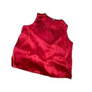 Notations women’s clothing co size 2XL crimson red satin tank - perfect holiday