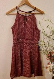 Cocktail  Maroon Dress Large