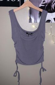 Missguided Gray Cropped Tank