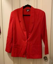 Red Vintage Blazer - Great For Oversized Look