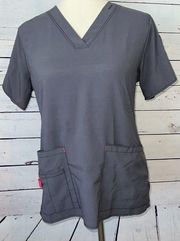 Carhartt Force Scrub top shirt Small C12110 Nursing medical uniform shirt Gray