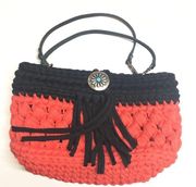 Handmade Boho red mini handbag native american