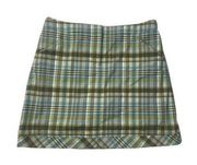 Cutter & Buck green plaid golf tennis Skort skirt size 8