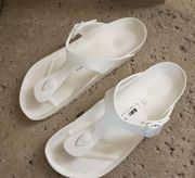 Birkenstock  White Gizeh Sandals