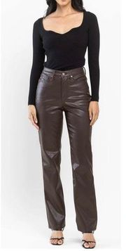 Judy Blue High Rise Faux Leather Pant Size 7/28