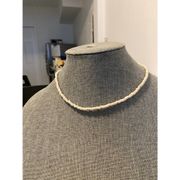 Handmade Vintage white bead necklace