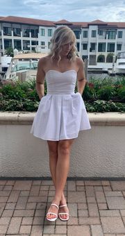 White Strapless Dress