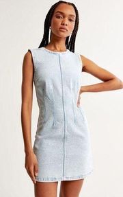 NWT  Shell Denim Mini Dress in Light Wash sz XLP