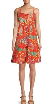 BEACHLUNCHLOUNGE Grenadine Jungle Braided Strap Dress - size Medium