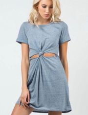 Urban Outfitters Gray Cut Out Dress