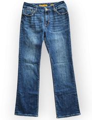 Seven 7 Mid Rise Dark Wash Boot Cut Jeans 6