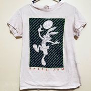 l*space  Jam White Bugs Bunny Graphic T-Shirt Unisex Small