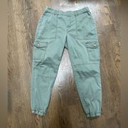 WHBM green utility joggers size medium VGUC