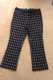 Plaid black And White Pants