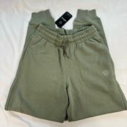 NWT Allbirds Women Size S Hazy Pine R&R Sweatpant Jogger Hemp Pima Cotton Gym