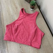 Outdoor Voices Athena Crop Top Heathered Pink Size S