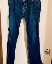 Silver Jeans. Frances “18”. Dark blue denim