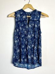 SALE! Blue Floral  Blouse Size M EUC