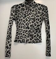 Sheer Leopard Crop Top