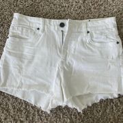 KUT White Jean Shorts 