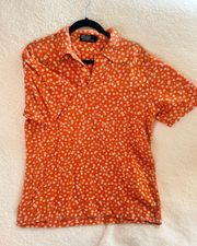 Vintage  Floral Polo