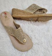 White Mountain Espadrille Sandals Size 10