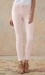 Florence Ankle Mid Rise Instasculpt Skinny Jeans Camellia Pink Size 32