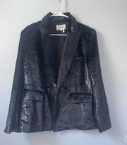 Ba&Sh‎ Women's Veste Kartel Soft Shimmery Blazer Suit Jacket Top