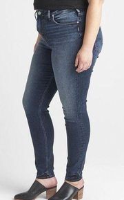 New Silver Jeans Avery High Rise Skinny Jeans Plus Size in indigo wash size 24