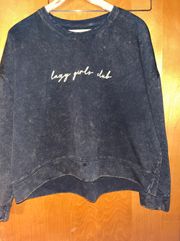 Womens Lazy Girls Club Sweatshirt Size X-Large 