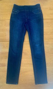 Chico’s Pull On , Blue Denim Jeggings, Size 4