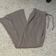 Hippie Rose tan flare sweatpants size medium