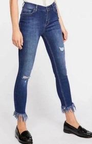 Free People Great Heights frayed hem distressed skinny jeans