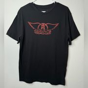 Aerosmith Graphic Front Short Sleeve T Shirt Unisex Size L LARGE