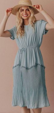 Blue MIDI Dress