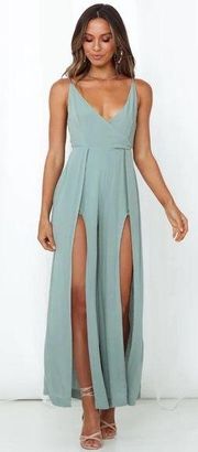 Hello Molly Beautiful Thing Jumpsuit in Green Size US 6