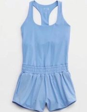 Aerie OFFLINE Hot Stuff Romper in Blue Lion- S