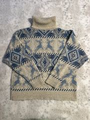 US SWEATERS Vintage Holiday Turtle Neck Sweater