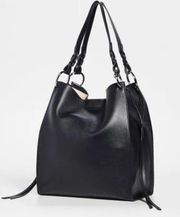 Rebecca Minkoff Kate Pebbled-leather Black Tote Bag