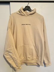 Creme oversized hoodie