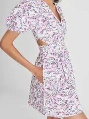 French Connection Flores Cotton Eyelet Cutout Dress Size 4
