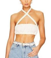 WeWoreWhat NWT The Halter Bra Top Ivory Women’s Small NEW
