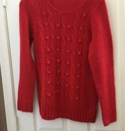 Ladies notations sweater small