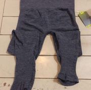 Leggings M/L Heather Slate Blue Fitted Mid rise