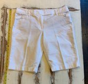 White House Black Market White Slim Bermuda Short