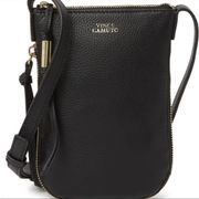 Vince Camuto Crossbody Leather bag VC Kenzy PC purse black NWT