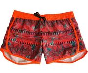 Hurley Women's Tribal Print Board Shorts Elastic Waist Quick-Dry Surfing