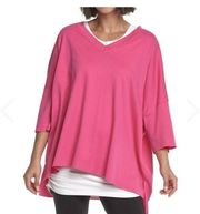 For The Republic plus size pullover sweater in pink